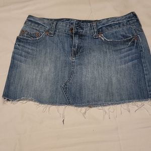 American eagle blue jean skirt